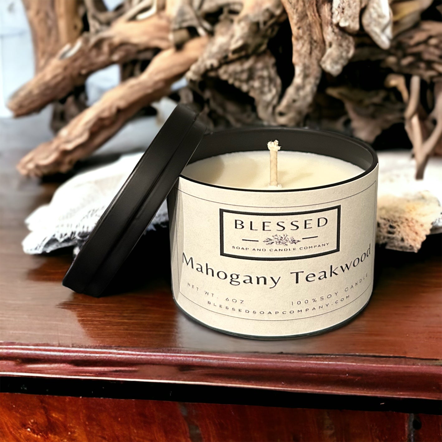 Mahogany Teakwood Candle