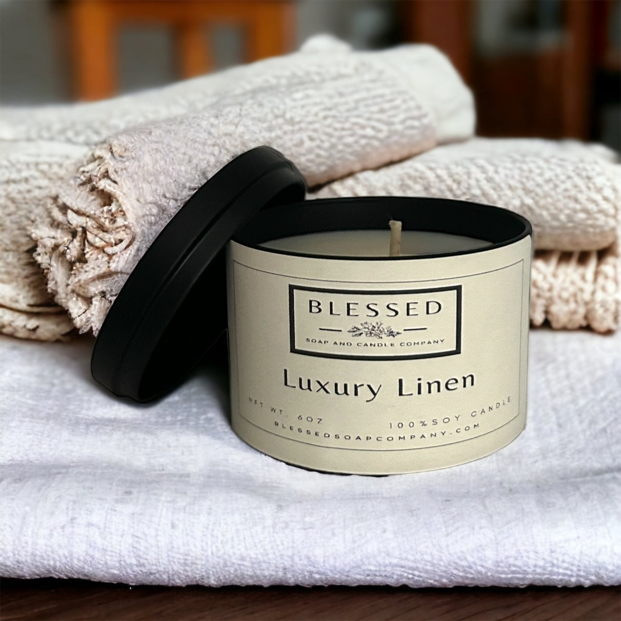 Luxury Linen Candle