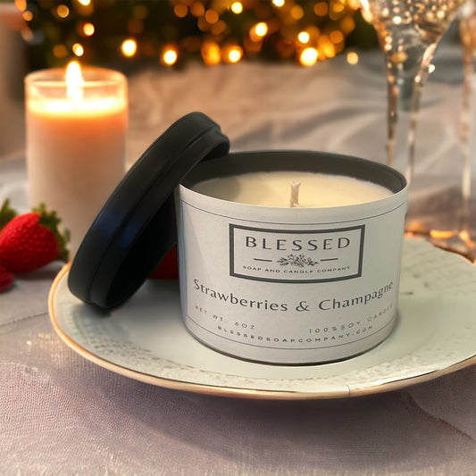 Strawberries and Champagne Candle