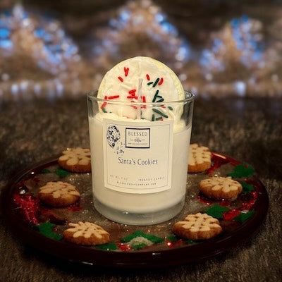 Santa's Cookie Candle