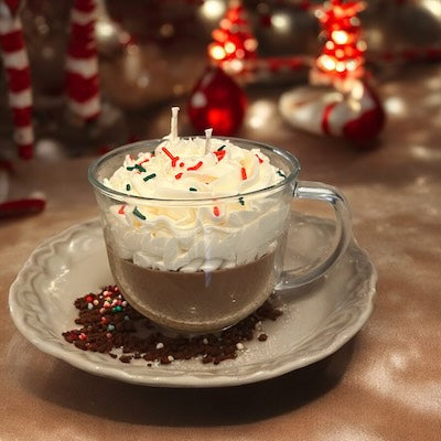 Peppermint Hot Cocoa Candle