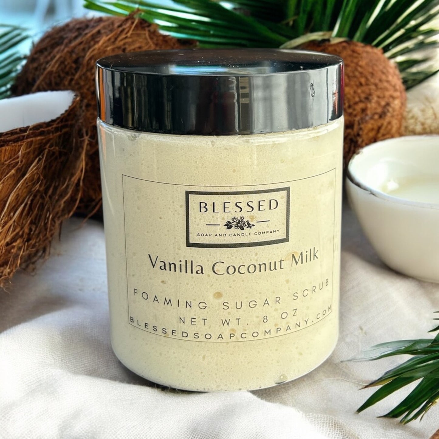 Vanilla Coconut Milk Foaming Sugar Scrub