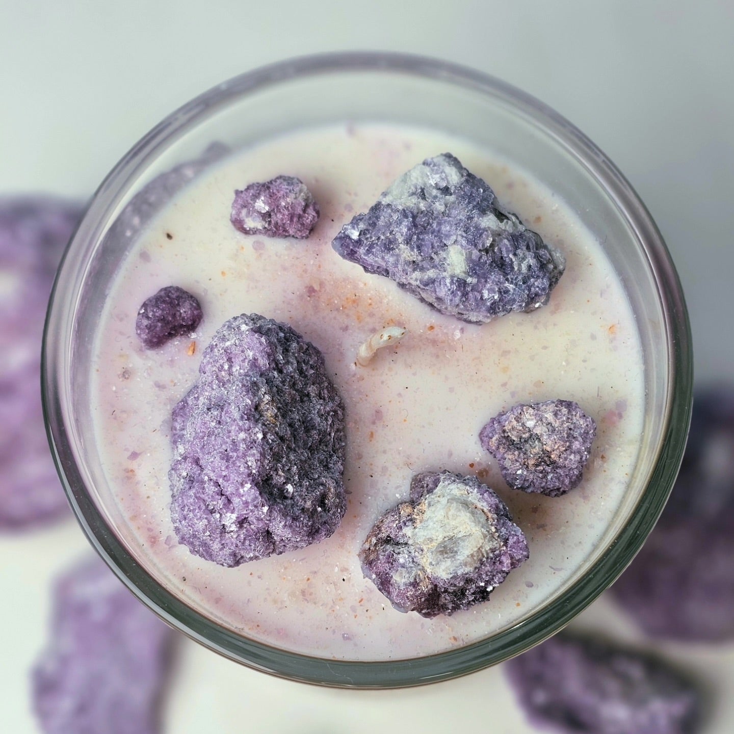 Purple Lepidolite Candle