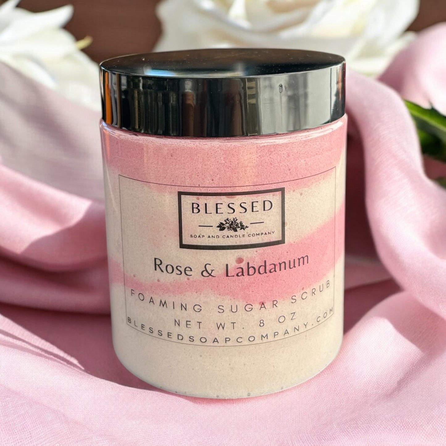 Rose & Labdanum Foaming Sugar Scrub