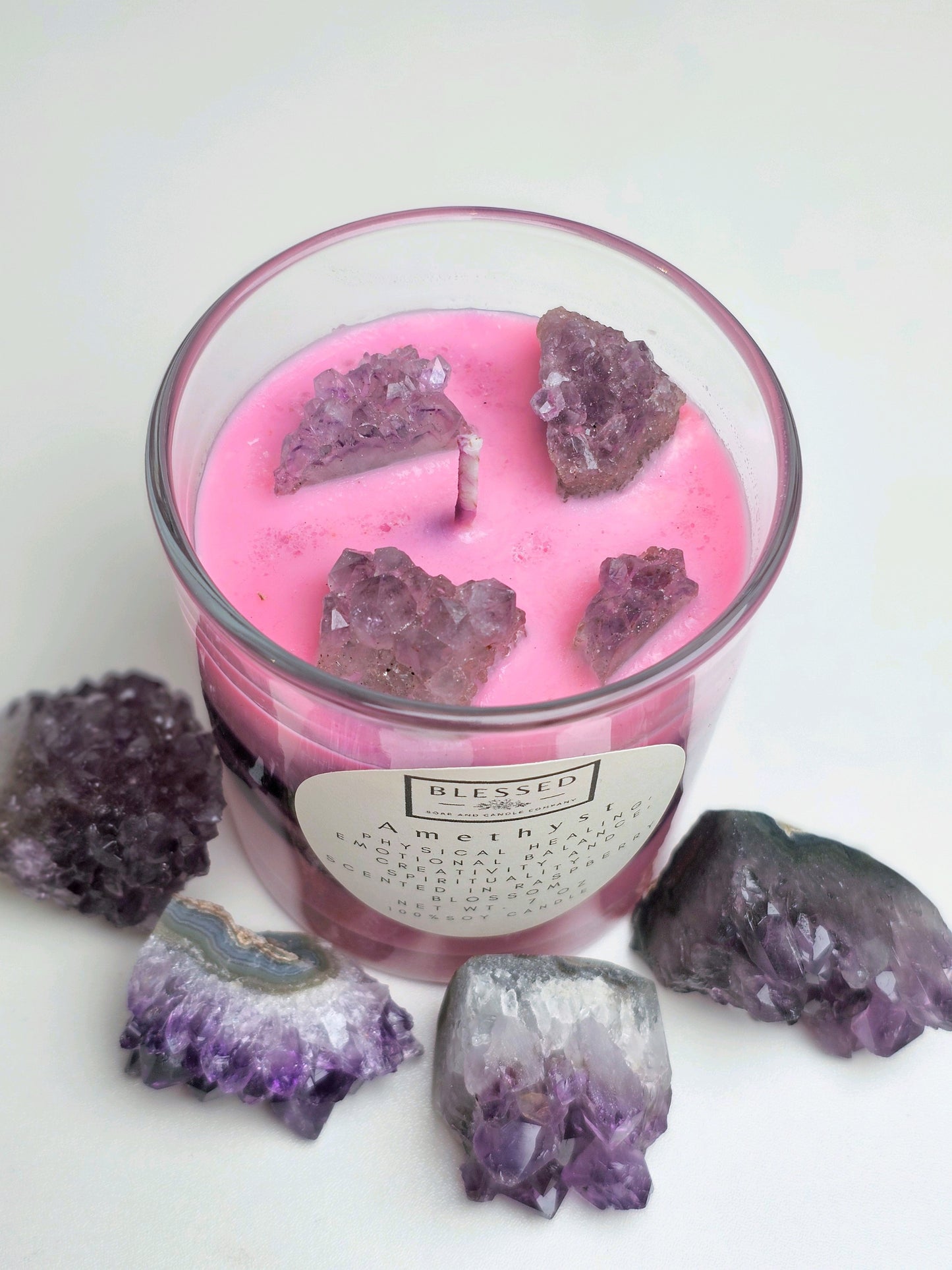 Amethyst Candle