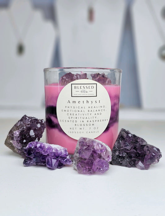 Amethyst Candle