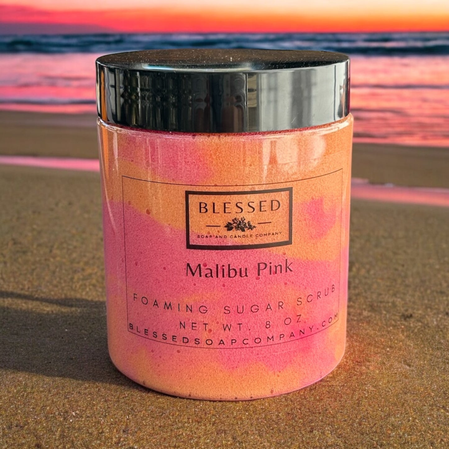 Malibu Pink Foaming Sugar Scrub