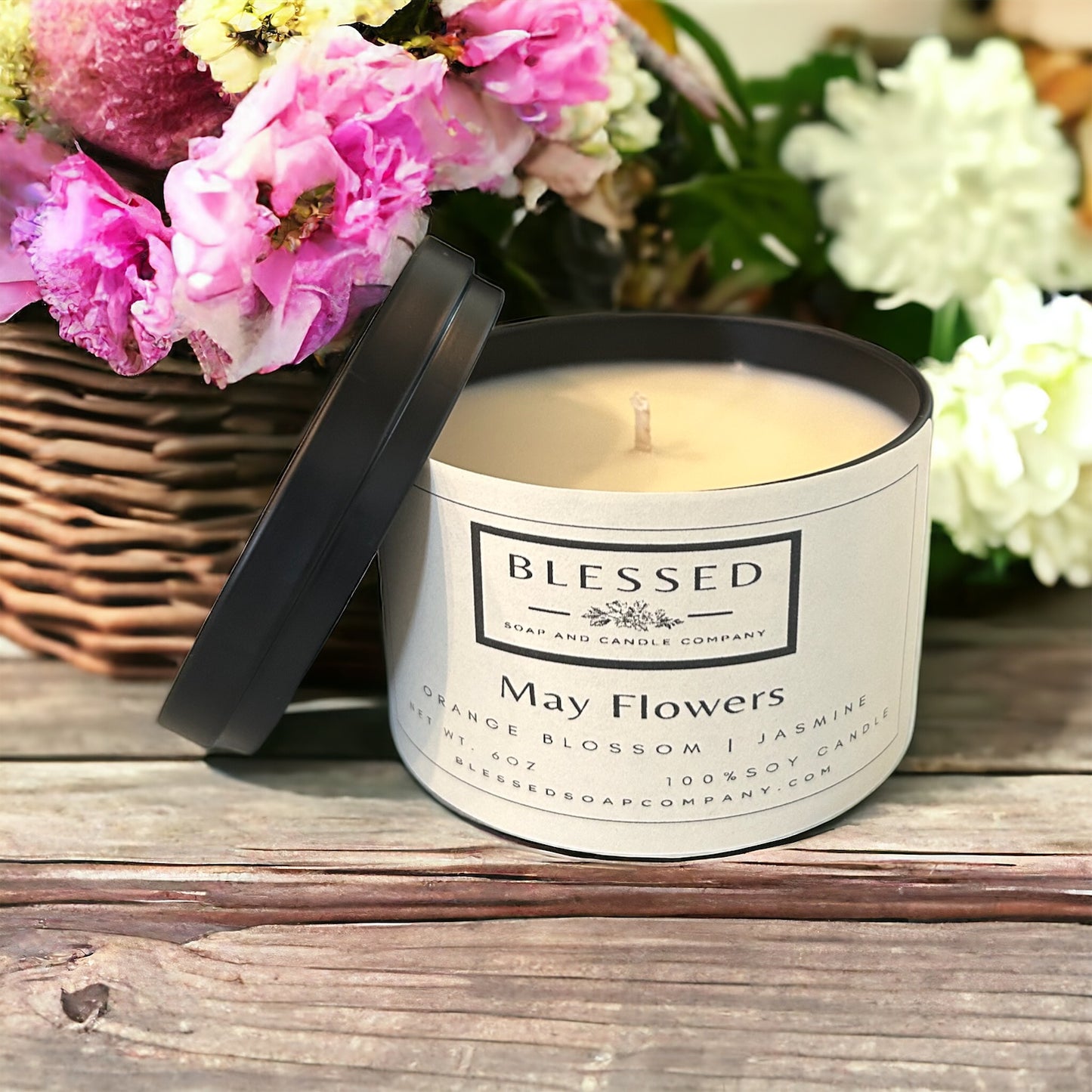 May Flowers Candle